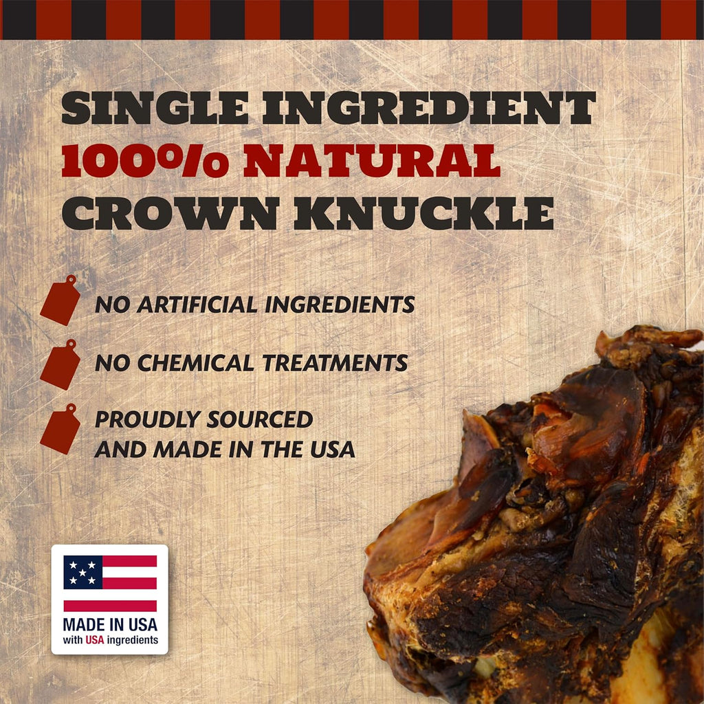THE COUNTRY BUTCHER Crown Knuckles - Huesos de perro de carne de re...