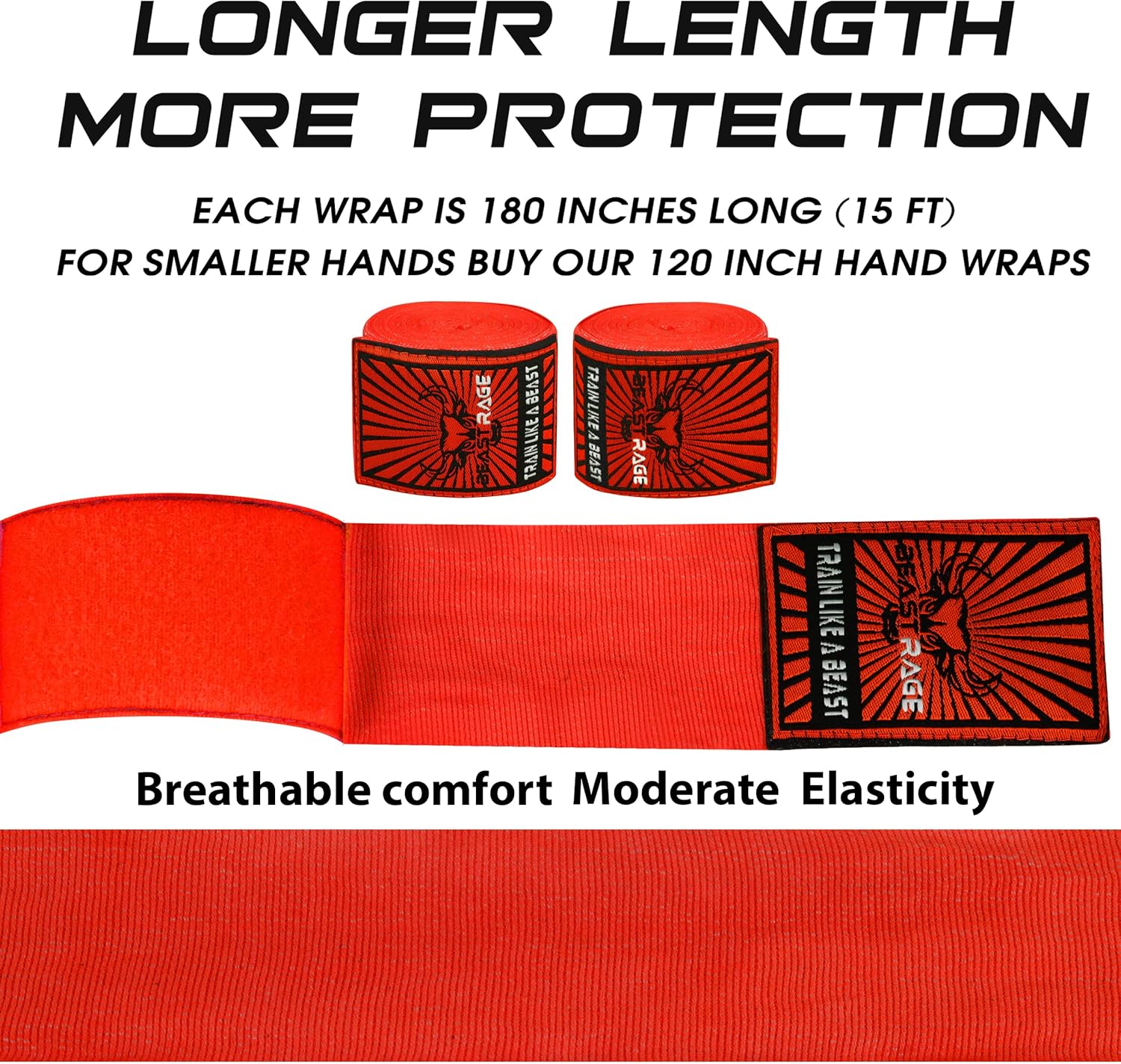 BEAST RAGE Vendas para manos de boxeo para MMA Kickboxing, muñequer...