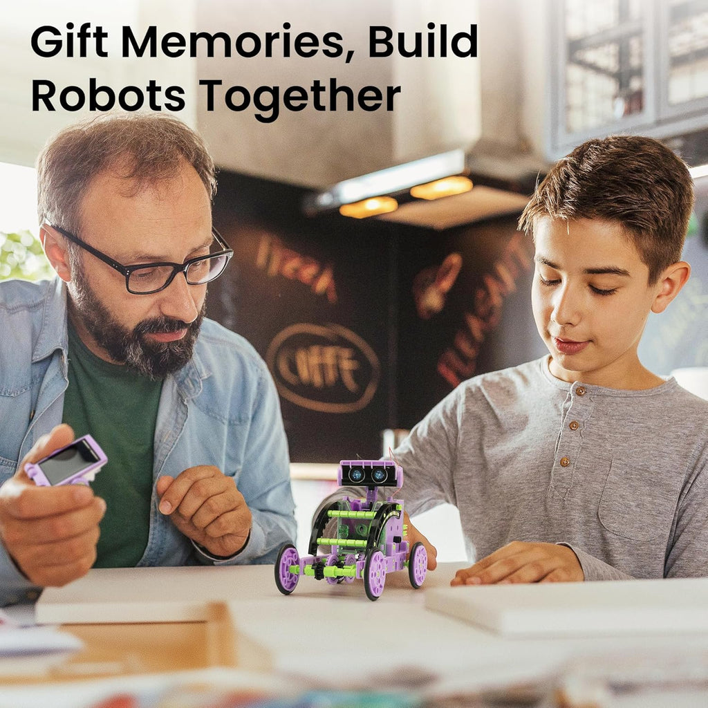Sillbird Kit de robot de construcción solar, regalo STEM para niños...