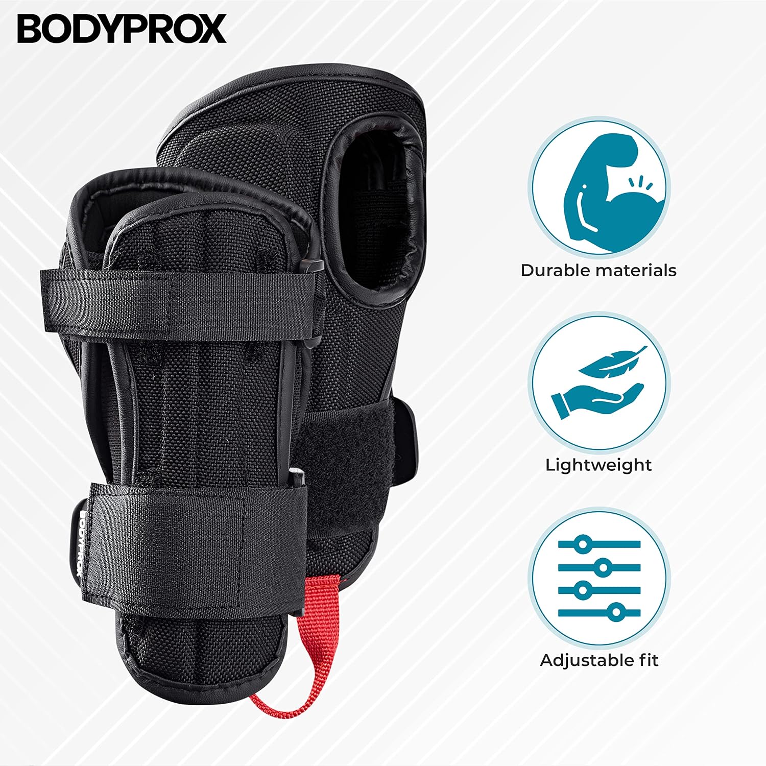 BODYPROX Protectores de muñeca por impacto (1 par) para snowboard,...
