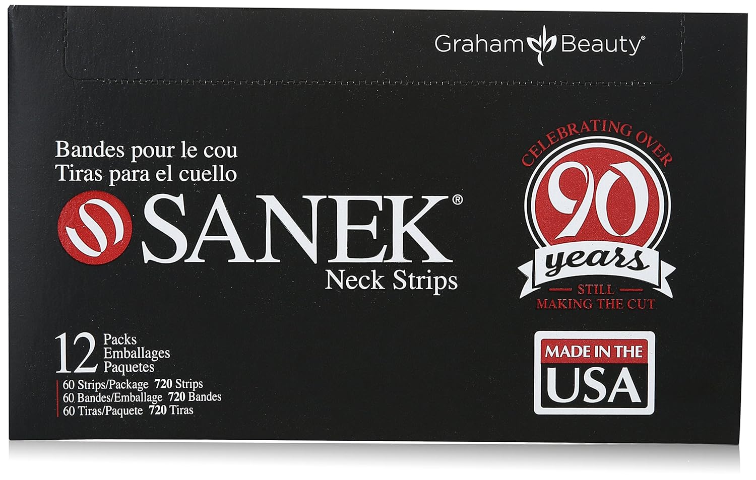 Sanek Display - Tiras para el cuello, 60 unidades, paquete de 12