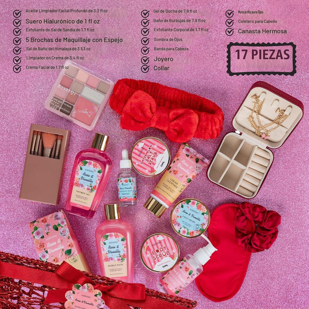Canasta de regalo de baño y cuerpo para el Día de la Madre, set de...