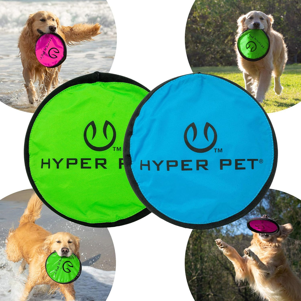 Hyper Pet Flippy Flopper - Disco volador de 9 pulgadas, flota en el...