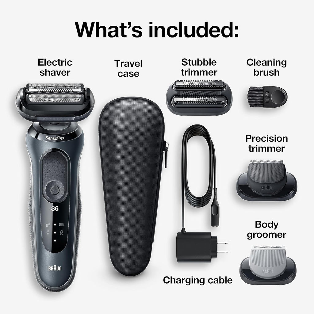 Braun Serie 6 6046cs Afeitadora eléctrica para hombre, para uso en...