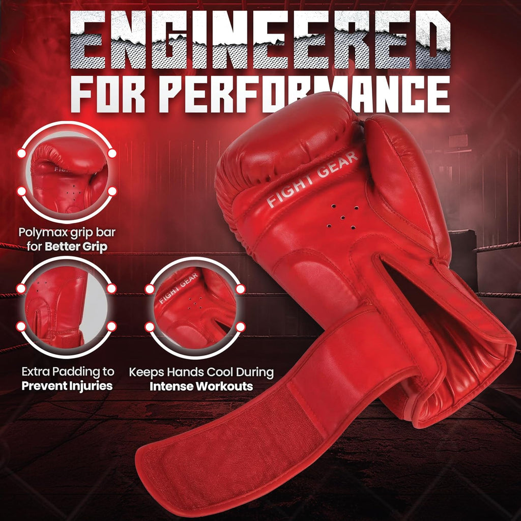 Guantes de Boxeo de Gel Knockout para Hombres y Mujeres - Entrenami...