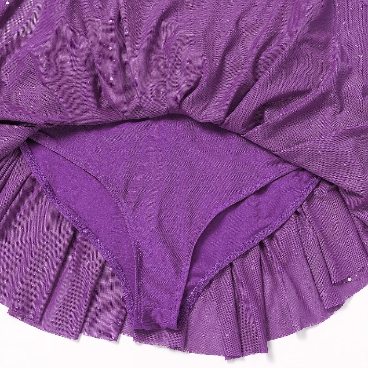 Vestido de patinaje artístico para mujer, diseño de mariposa, lente...