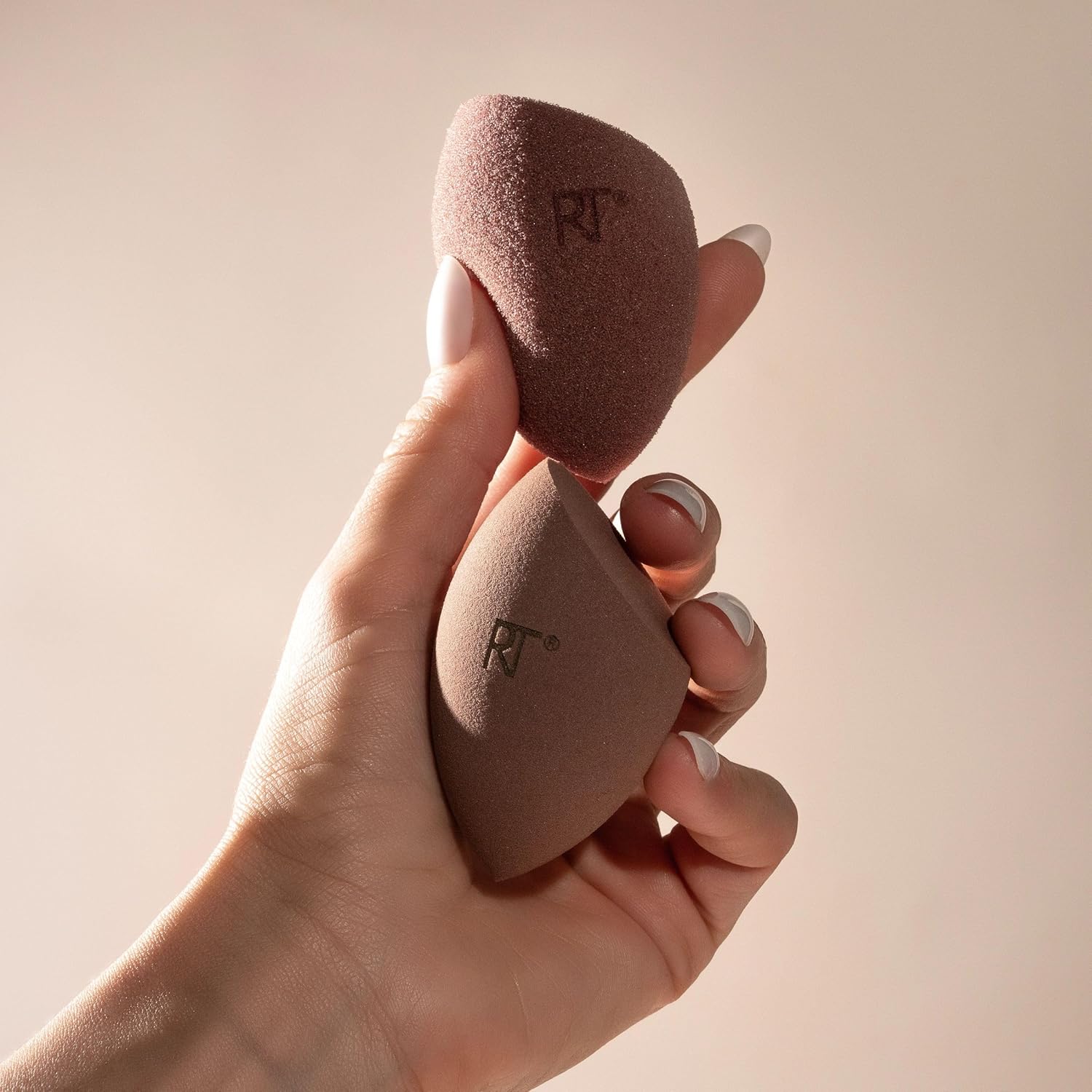 Real Techniques New Nudes Bare Finish Sponge Duo, esponjas de belle...