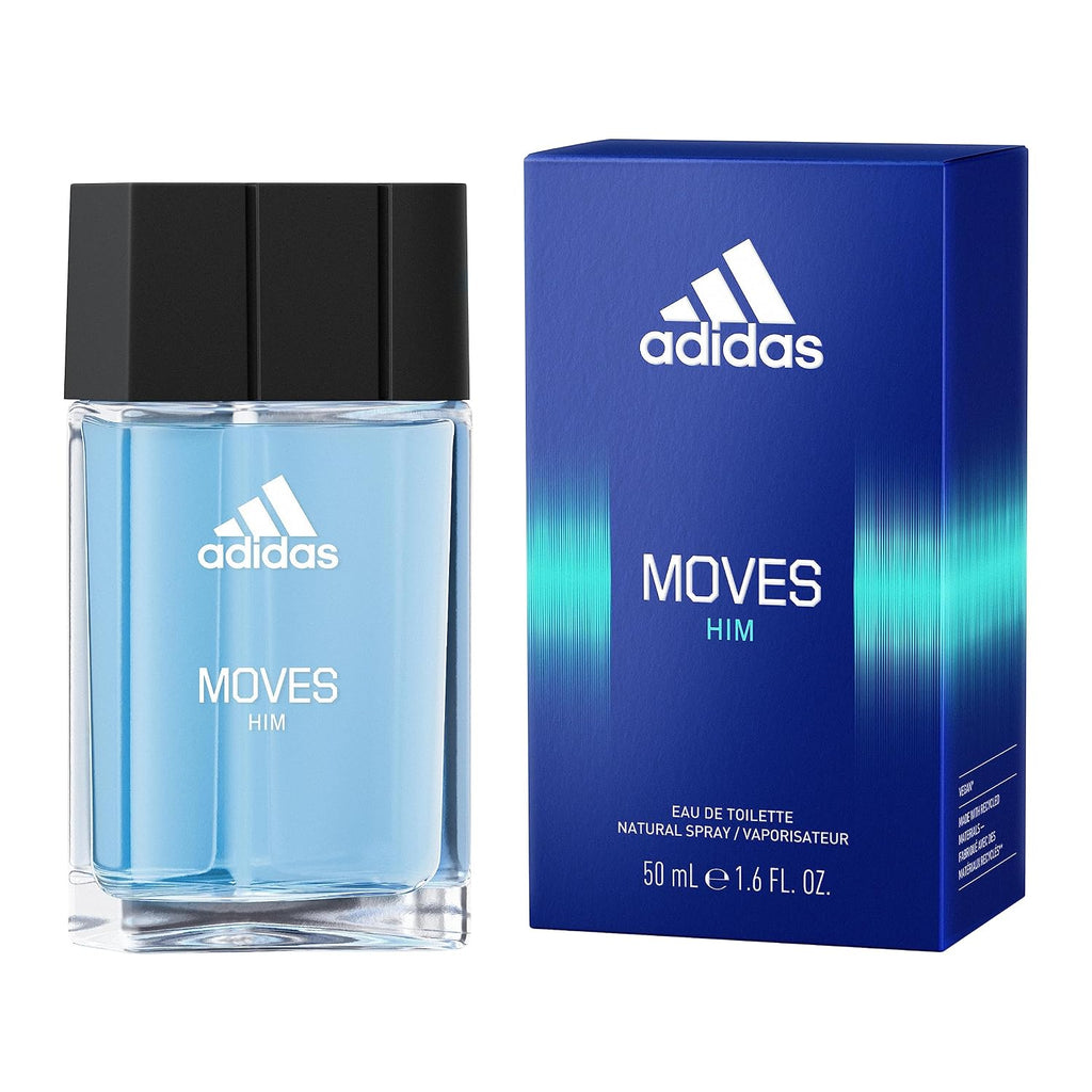 Adidas Moves Him Eau de Toilette de 1.6 onzas líquidas (paquete de...