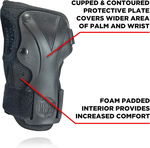 187 Killer Pads Protectores de muñeca Derby \u2013 Protección desli...