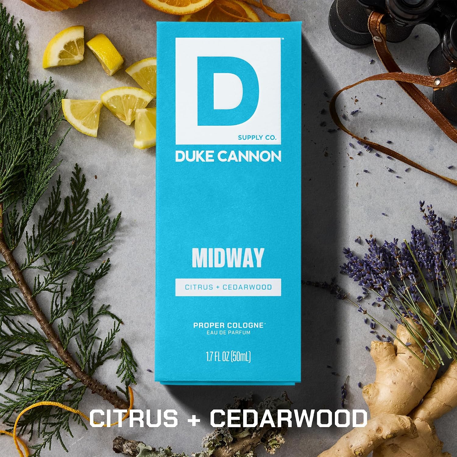 Duke Cannon Proper Cologne Midway | Eau de Parfum para hombre, cítr...