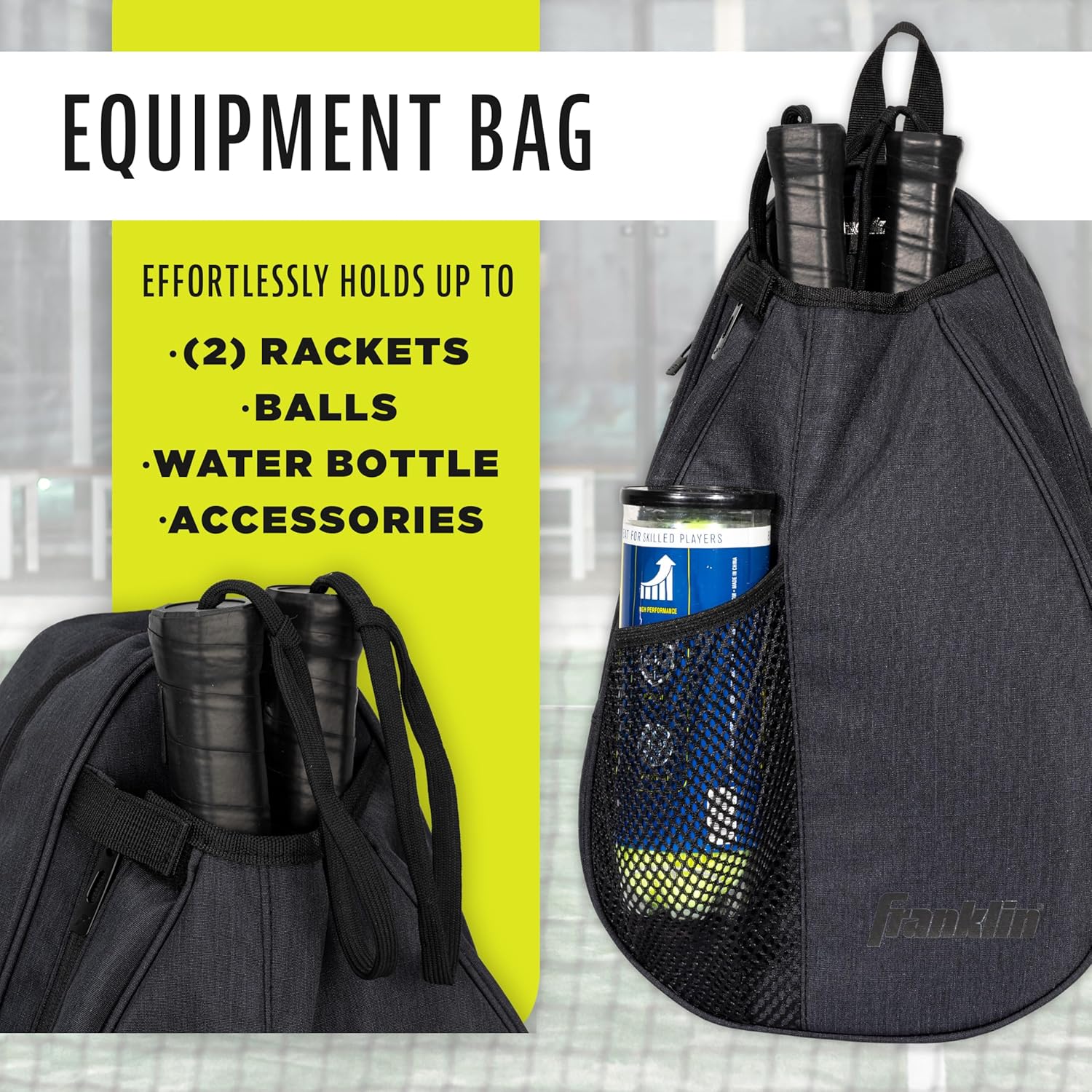 Franklin Sports Padel Bag - Mochila Sling Bag Padel Hombre + Mujer...