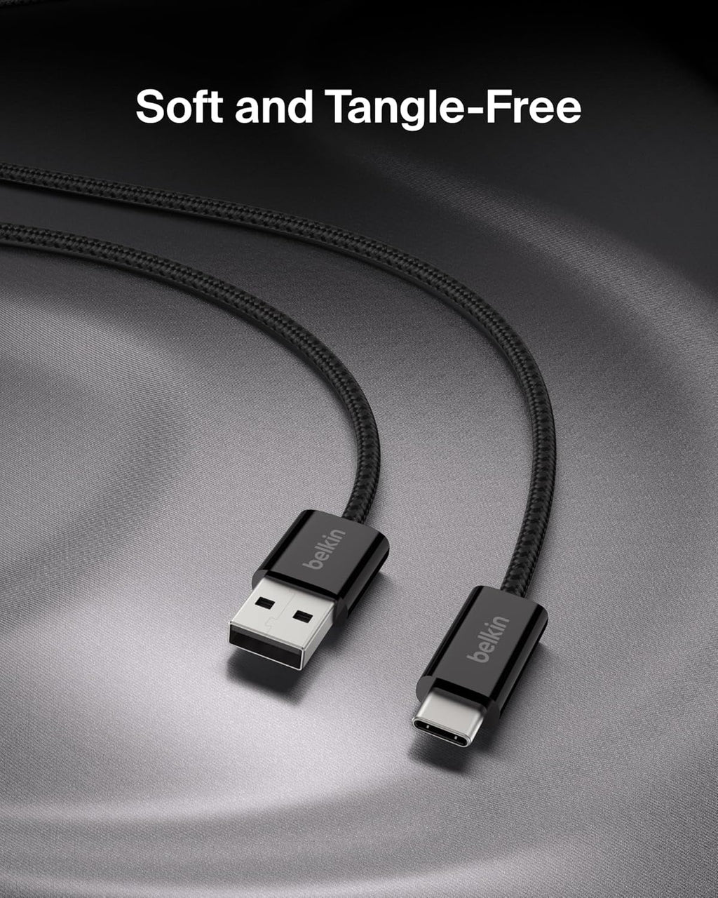 Belkin Paquete de 2 cables USB A a USB C, 3.3 pies, 15 W, cargador...