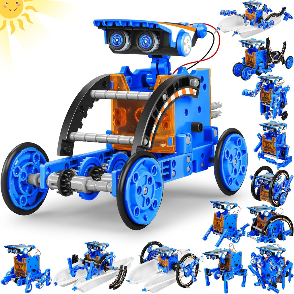 STEM - Juguetes educativos 13 en 1 de robots de energía solar para...