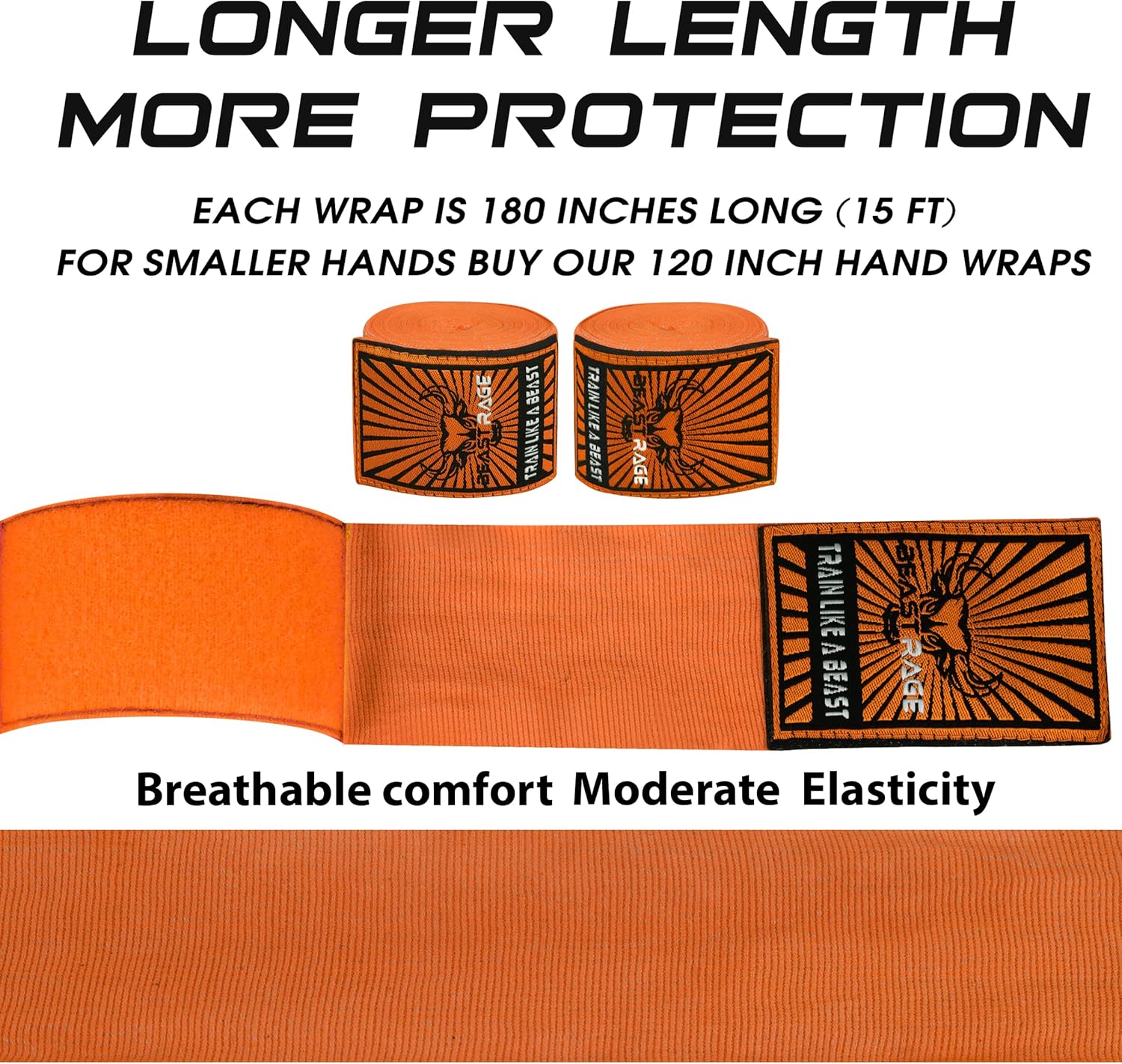 BEAST RAGE Vendas para manos de boxeo para MMA Kickboxing, muñequer...