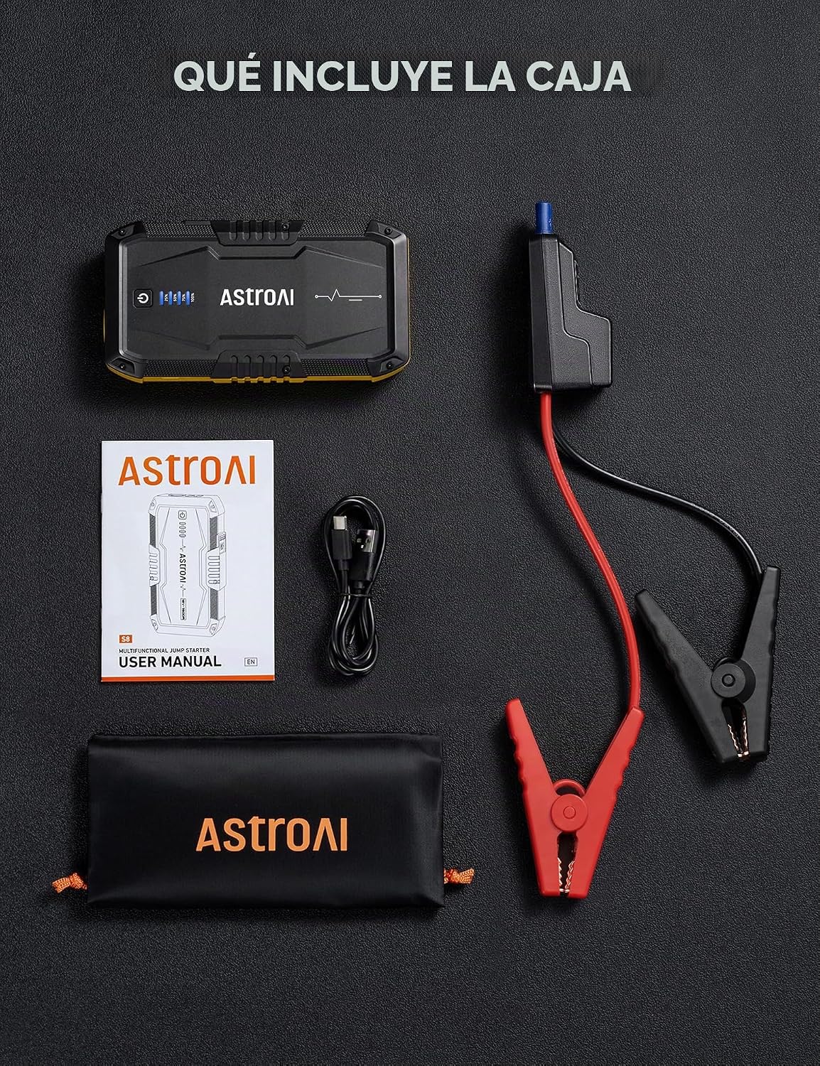 AstroAI S8 Arrancador de Batería de Coche, Paquete de Batería de Ar...