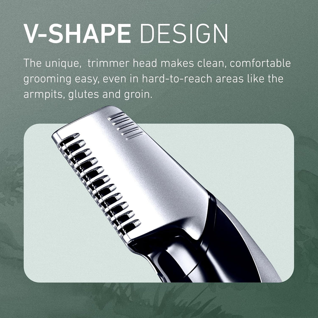Panasonic Recortadora de Vello Corporal para Hombres, Diseño Inalám...