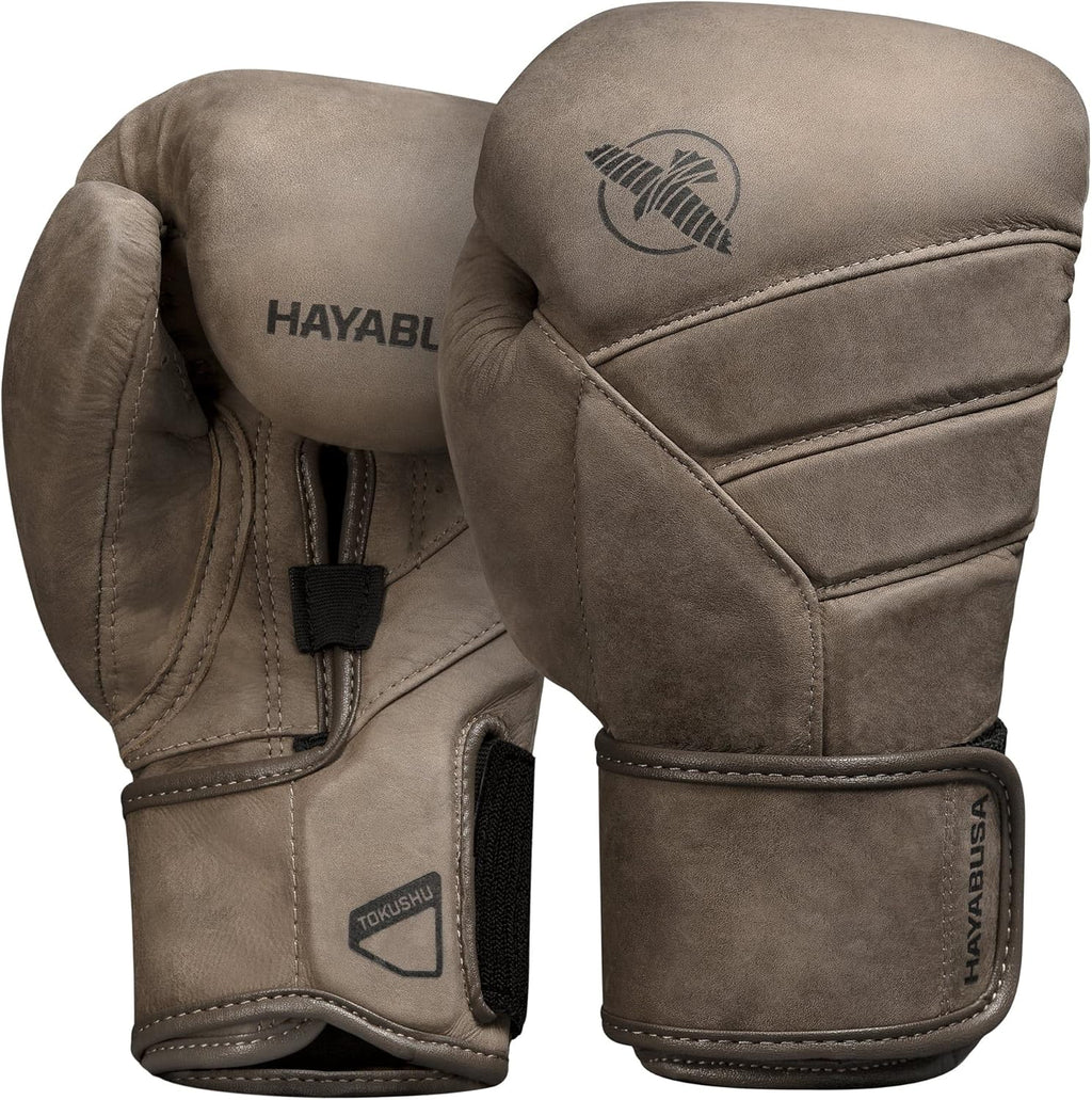 Guantes de boxeo de cuero Hayabusa T3 LX para hombres y mujeres par...