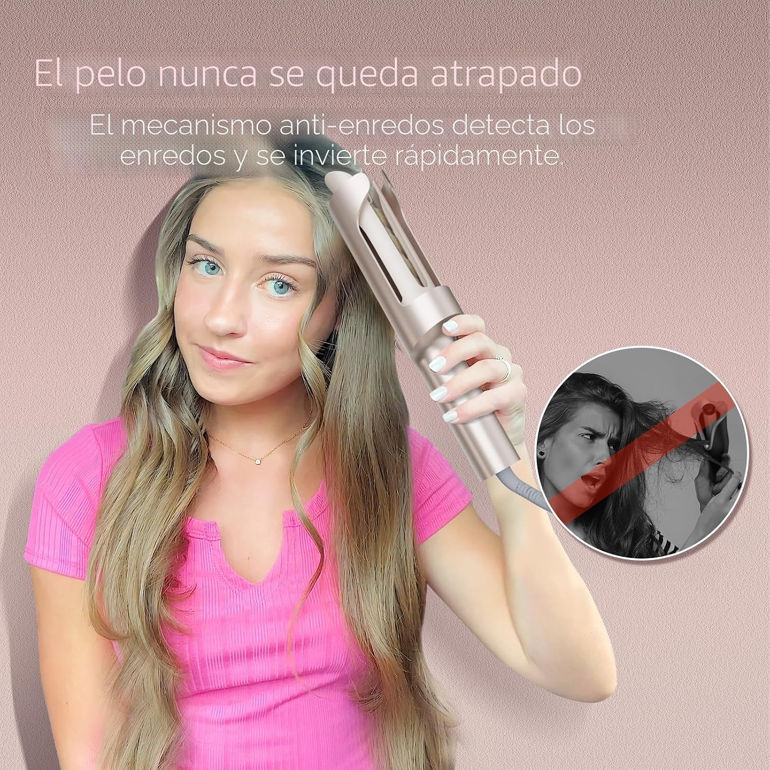 Rizador Automático Rotativo Mejorado - TYMO CurlPro Plus Varita de...