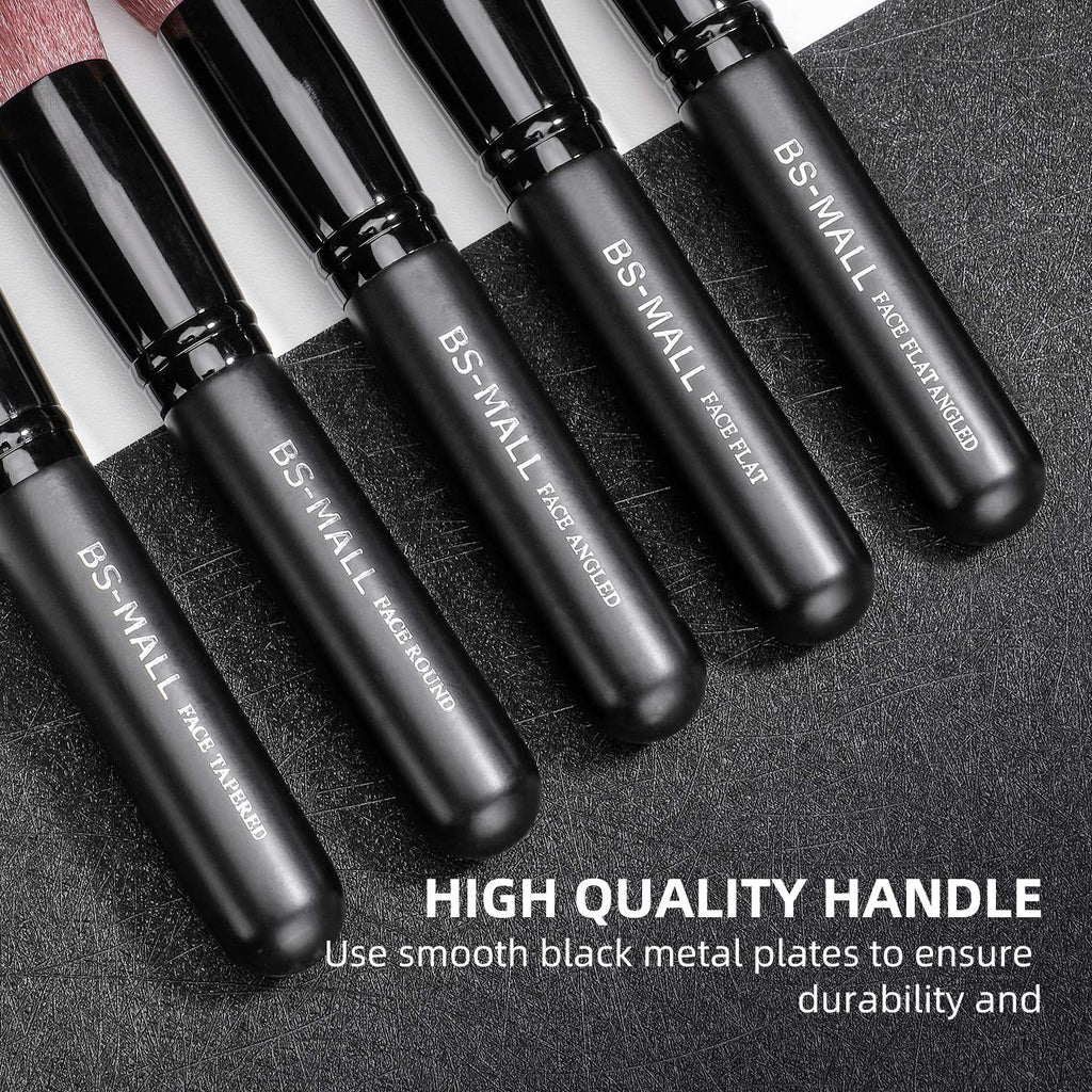 BS-MALL - Pinceles de maquillaje premium, 14 unidades, base sintéti...