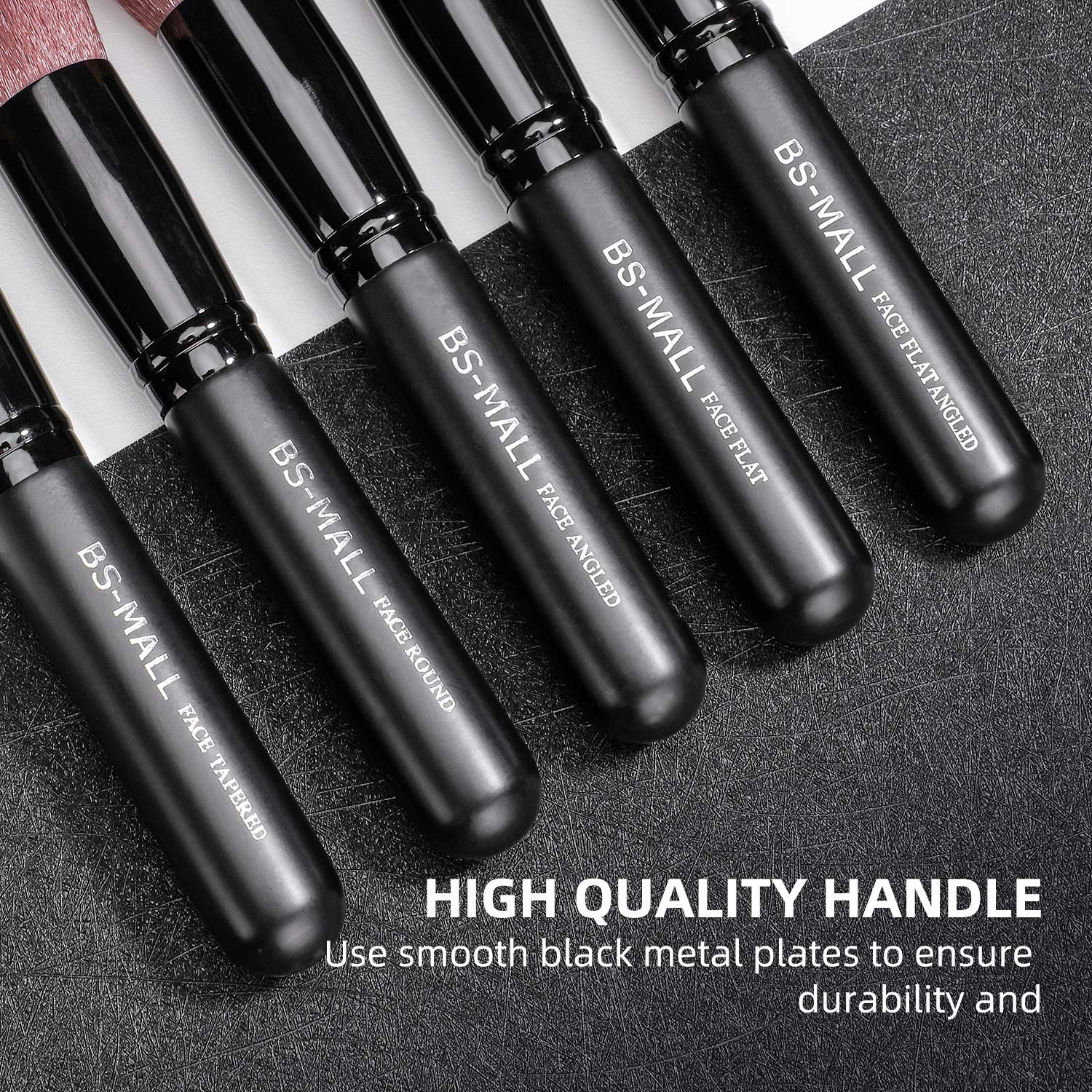 BS-MALL - Pinceles de maquillaje premium, 14 unidades, base sintéti...
