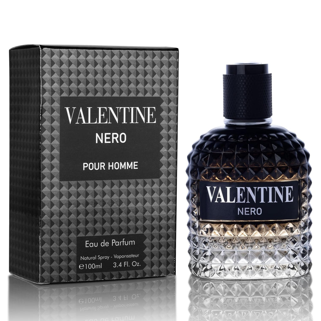 Valentine Nero - Fragancia aromática amaderada con notas florales y...