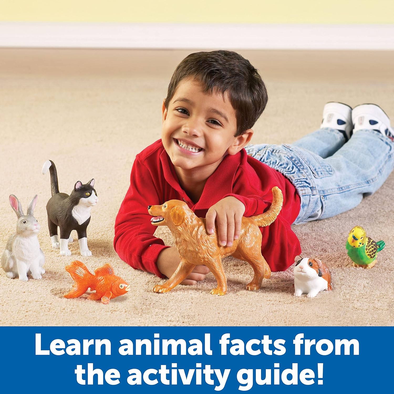 Learning Resources Figuras de animales domésticos Jumbo - 6 piezas,...