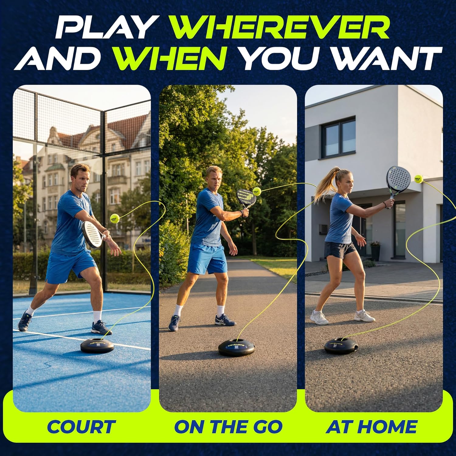 MOVEMATE Wilson® Dispositivo de Entrenamiento de Pádel Tenis con Pe...