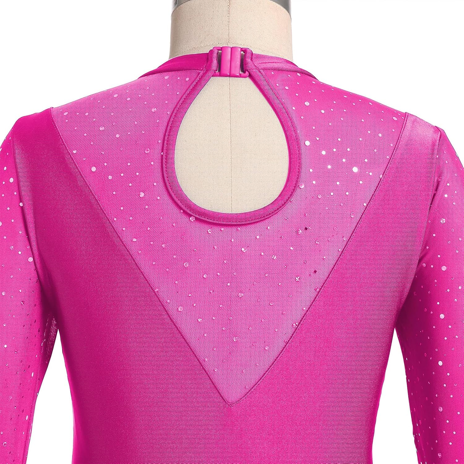 AFAVOM Vestido de patinaje artístico con lentejuelas para mujer, ma...
