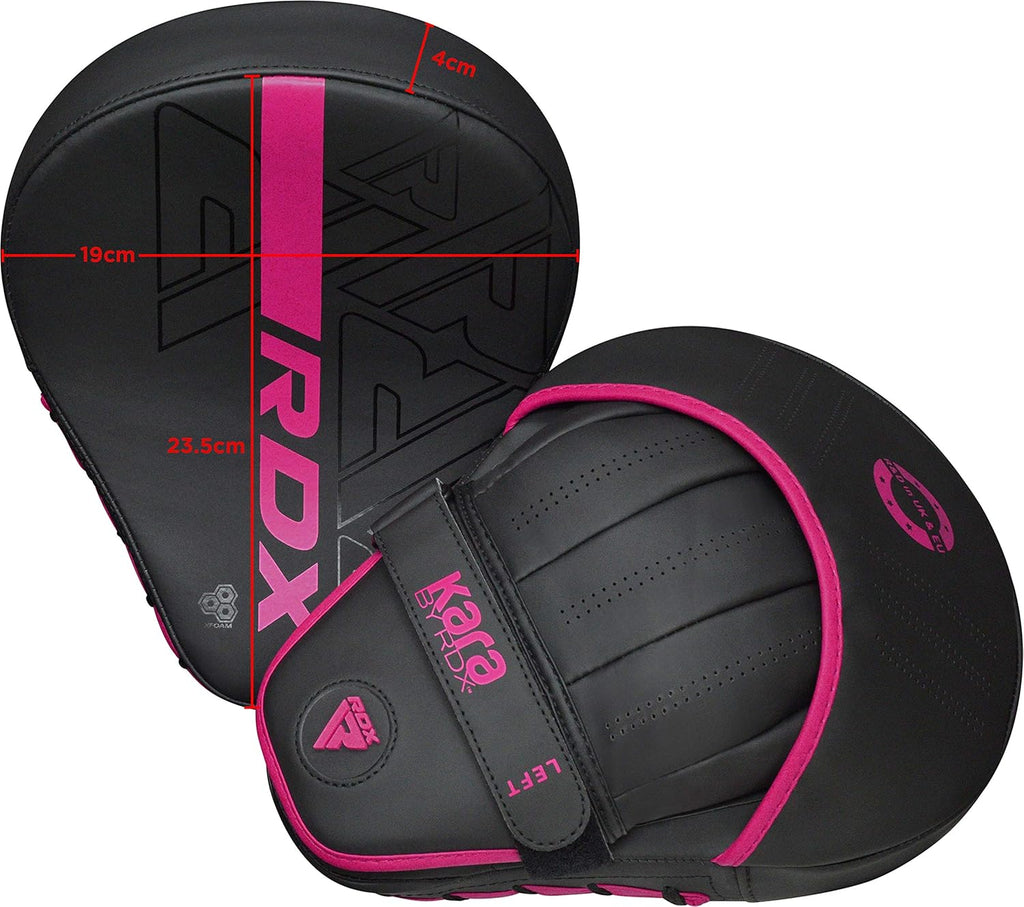 RDX Almohadillas de boxeo Curvadas Focus Mits, Maya Hide Leather Ka...