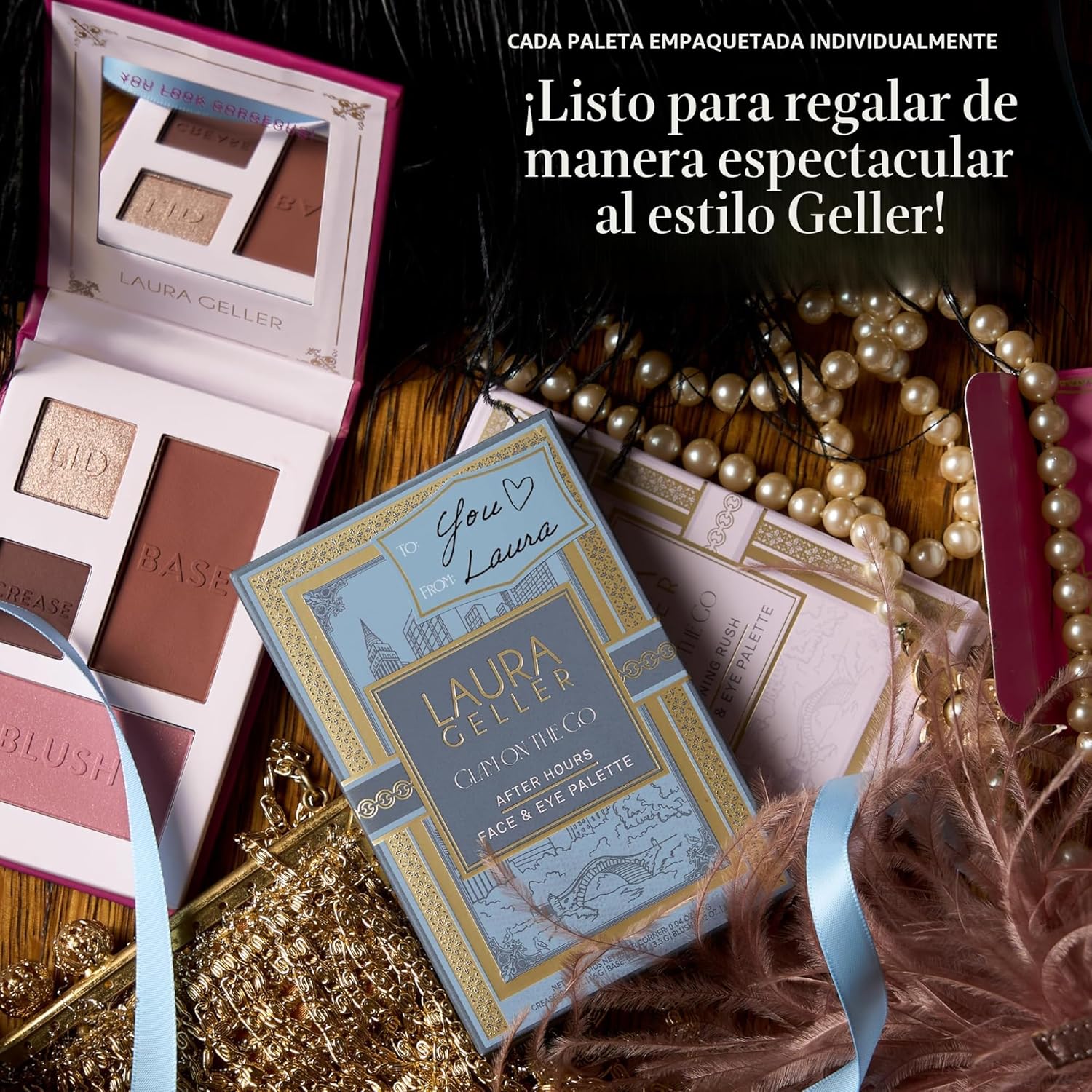 LAURA GELLER NEW YORK Paletas de sombra de ojos y rubor Glam On the...