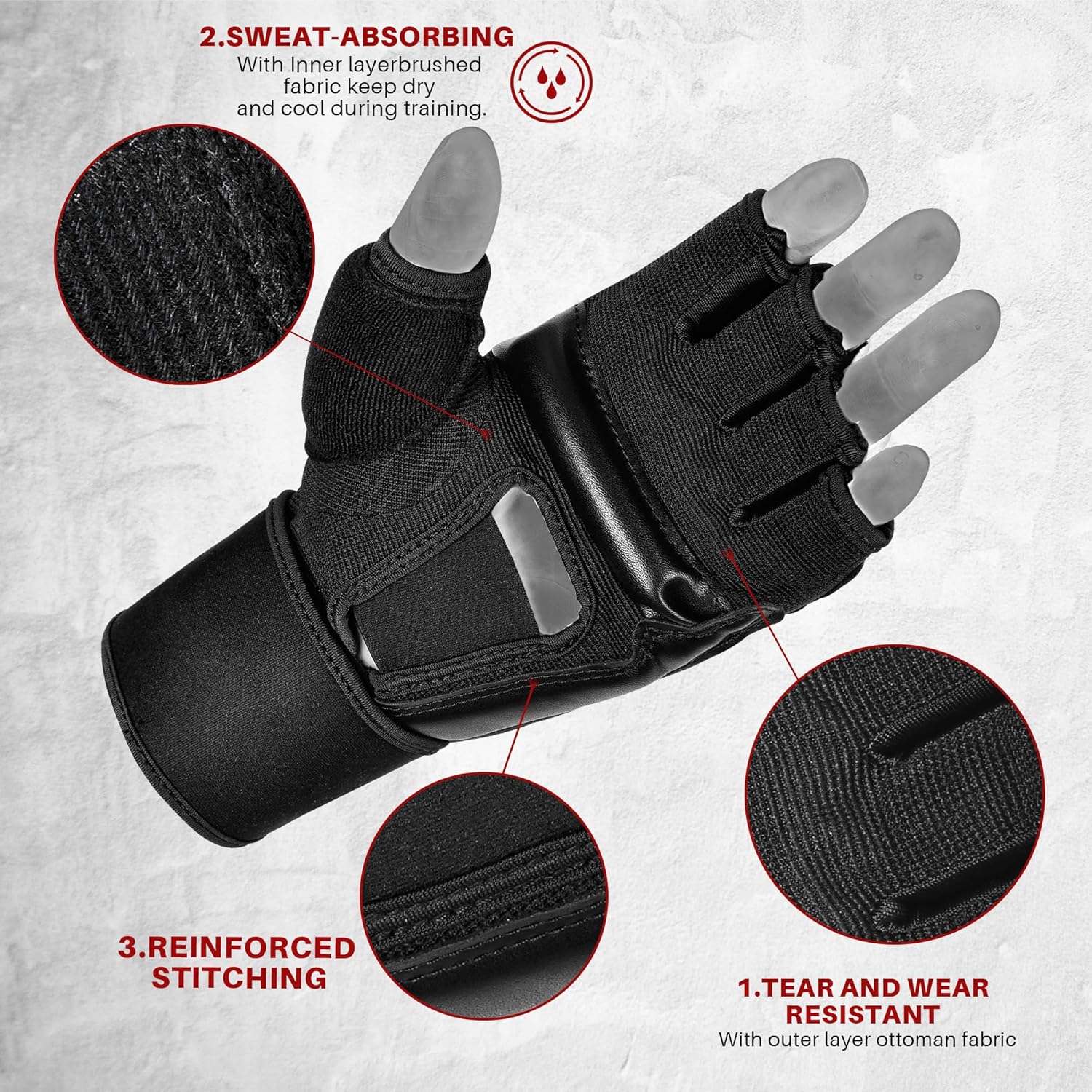 Xinluying Guantes MMA Saco de Boxeo Entrenamiento Artes Marciales S...