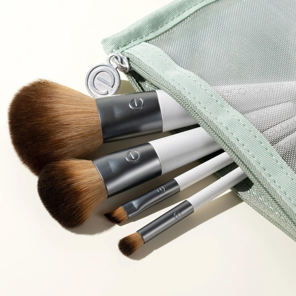 EcoTools Kit de brochas de maquillaje para llevar, juego de brochas...