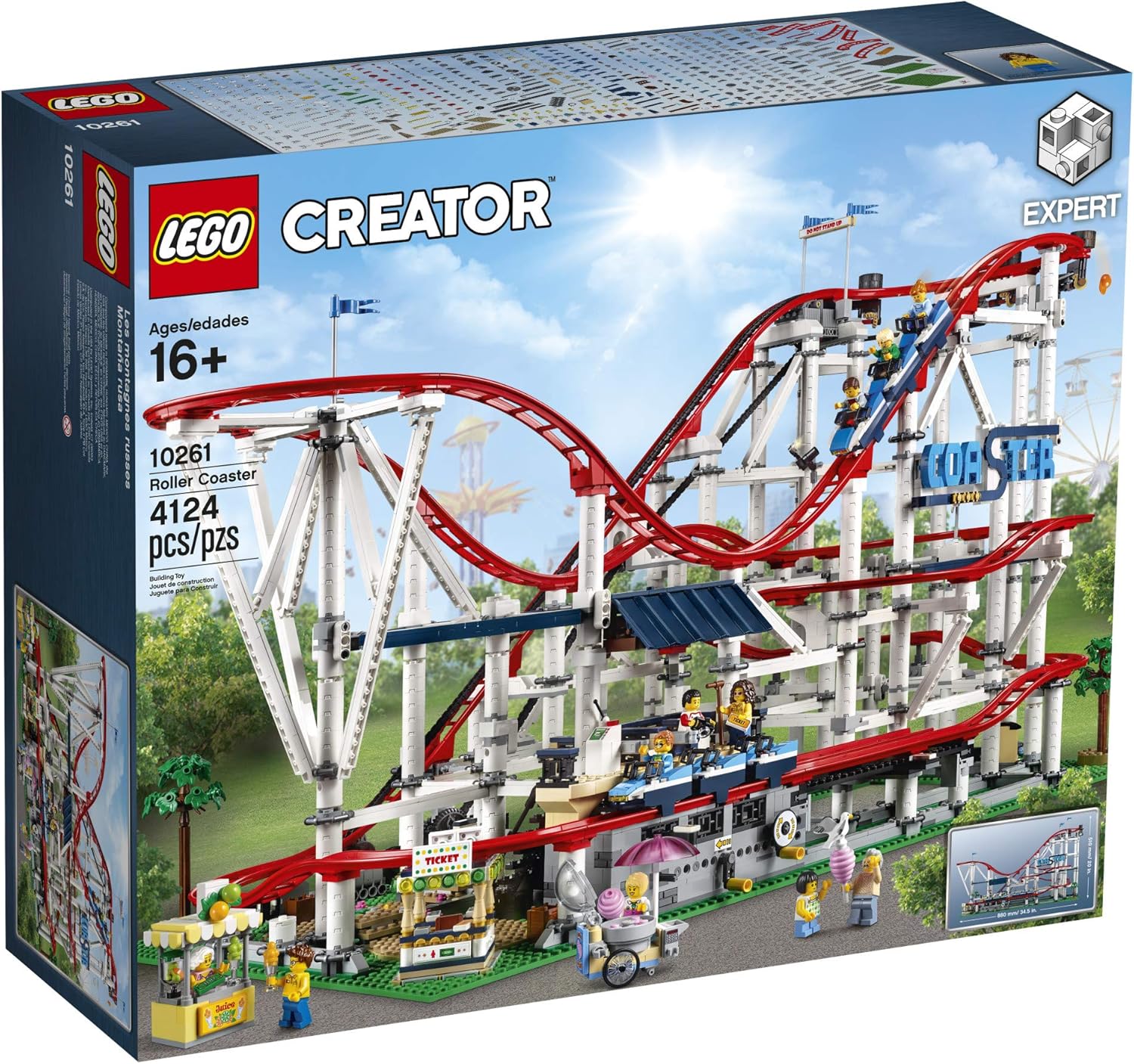 LEGO Creator Expert 10261 - Montaña rusa de construcción, 2019 (412...