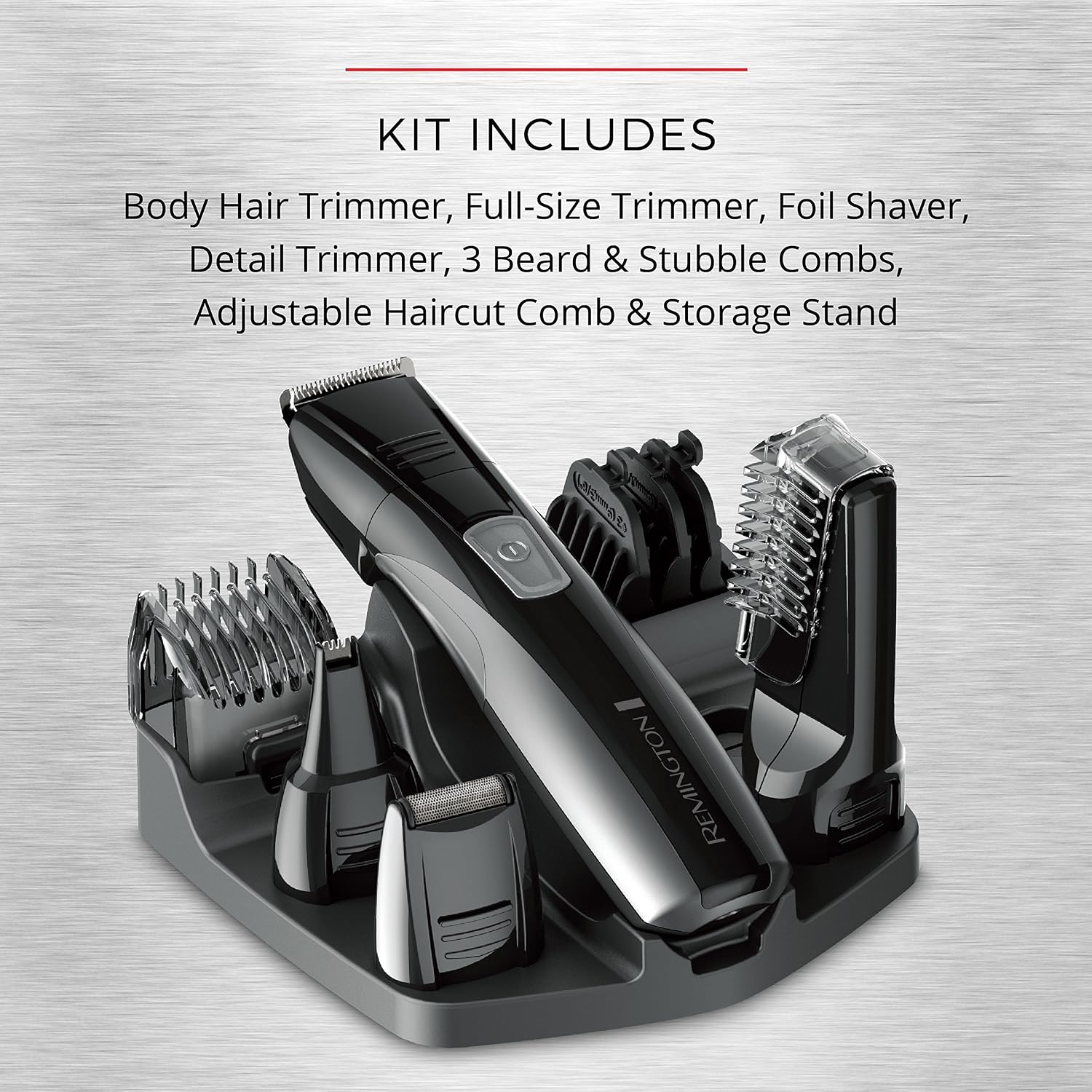 Kit avanzado recargable de aseo corporal Remington de pies a cabeza...