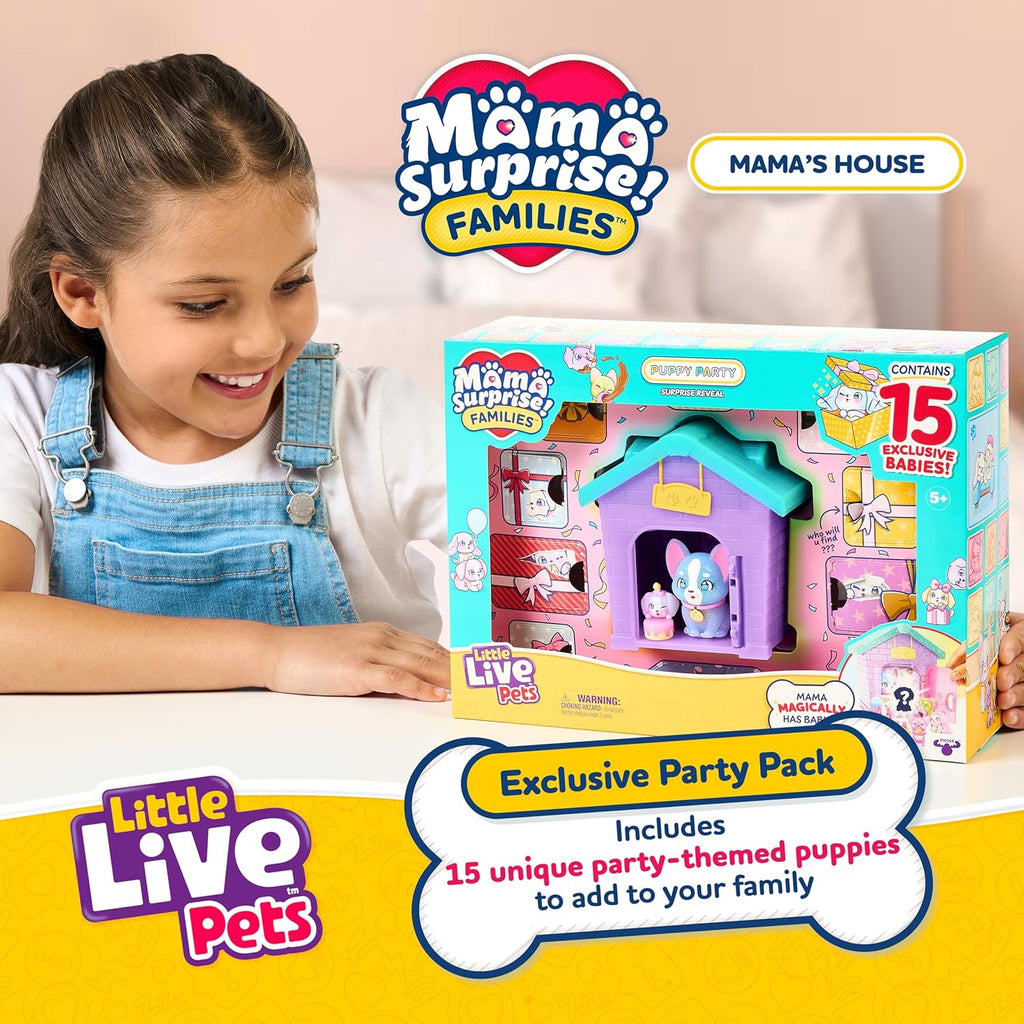 Little Live Pets Casa de Juegos para Perros, Paquete de Fiesta de C...
