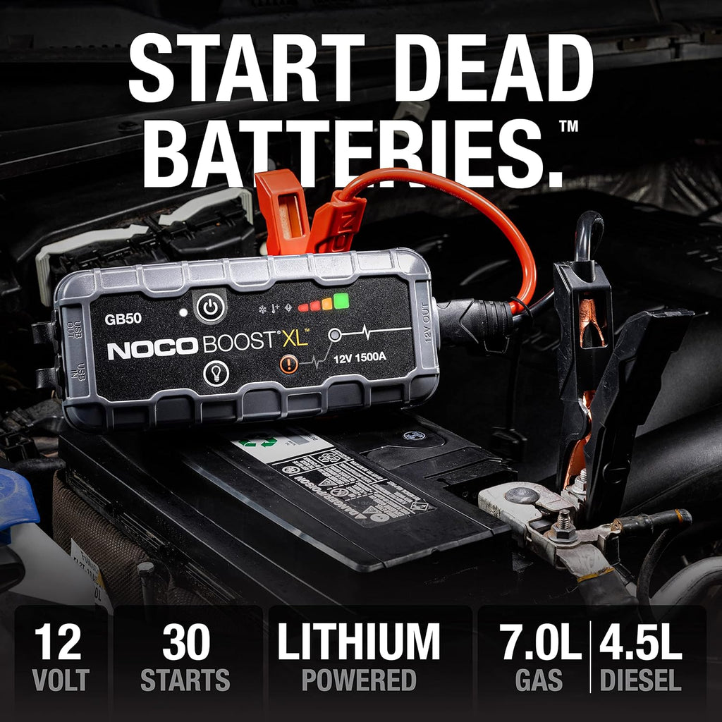 NOCO Boost GB50: Arrancador de salto UltraSafe de 1500A \u2013 Paqu...