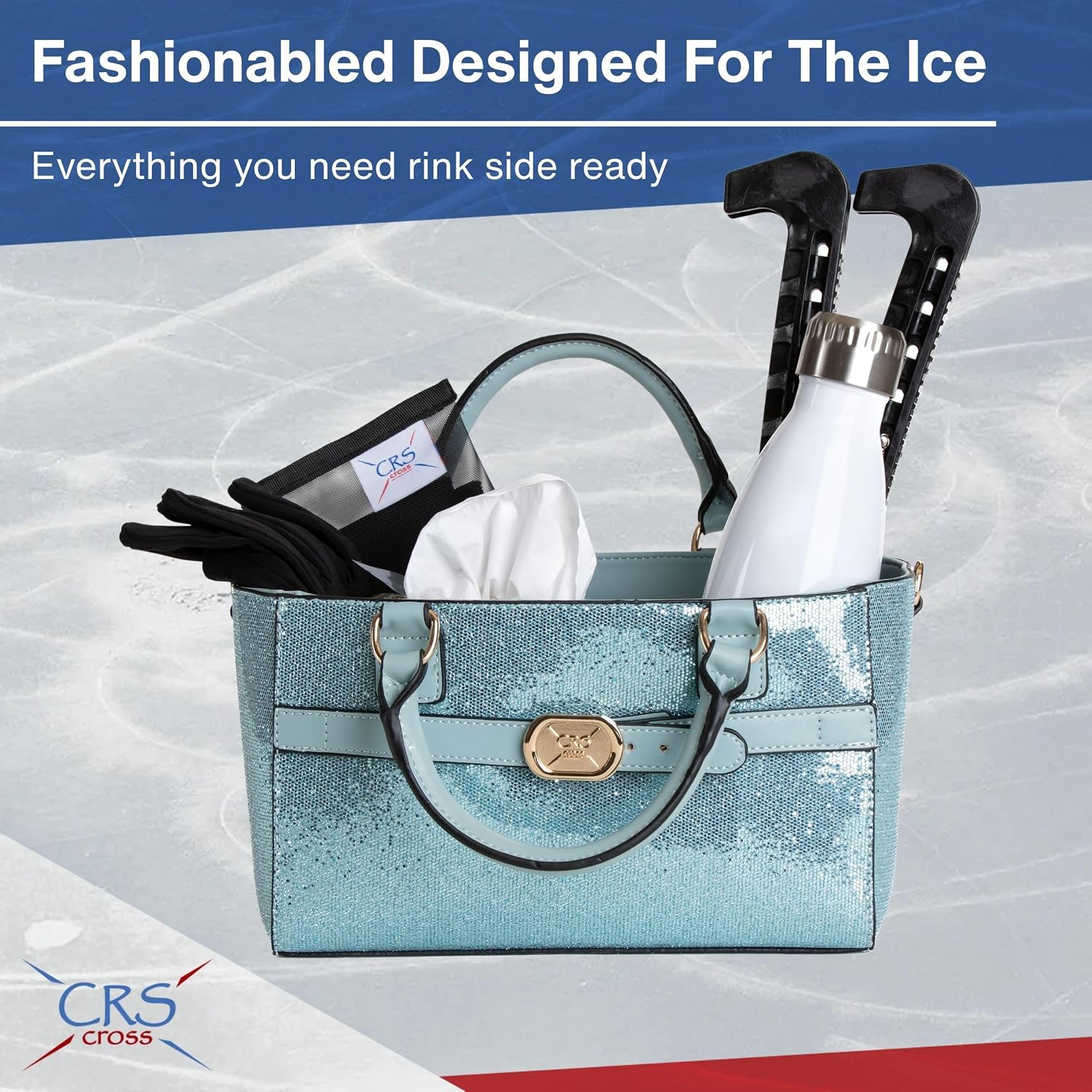 CRS Cross Rink Side Tote Ice Skating Accessory Bag for Skate Essent...