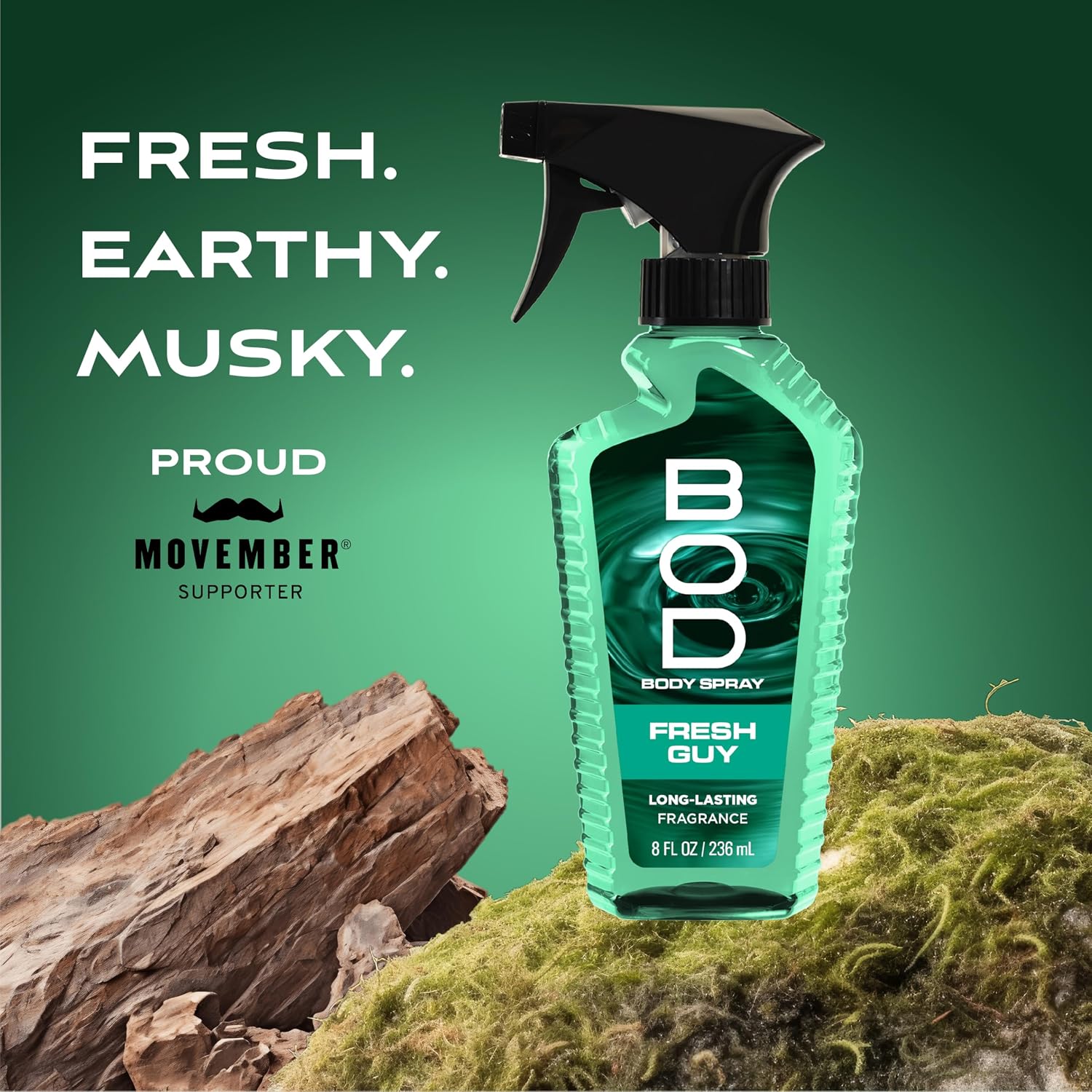 BOD man Fragancia corporal en aerosol, Fresh Guy, 8 onzas líquidas...