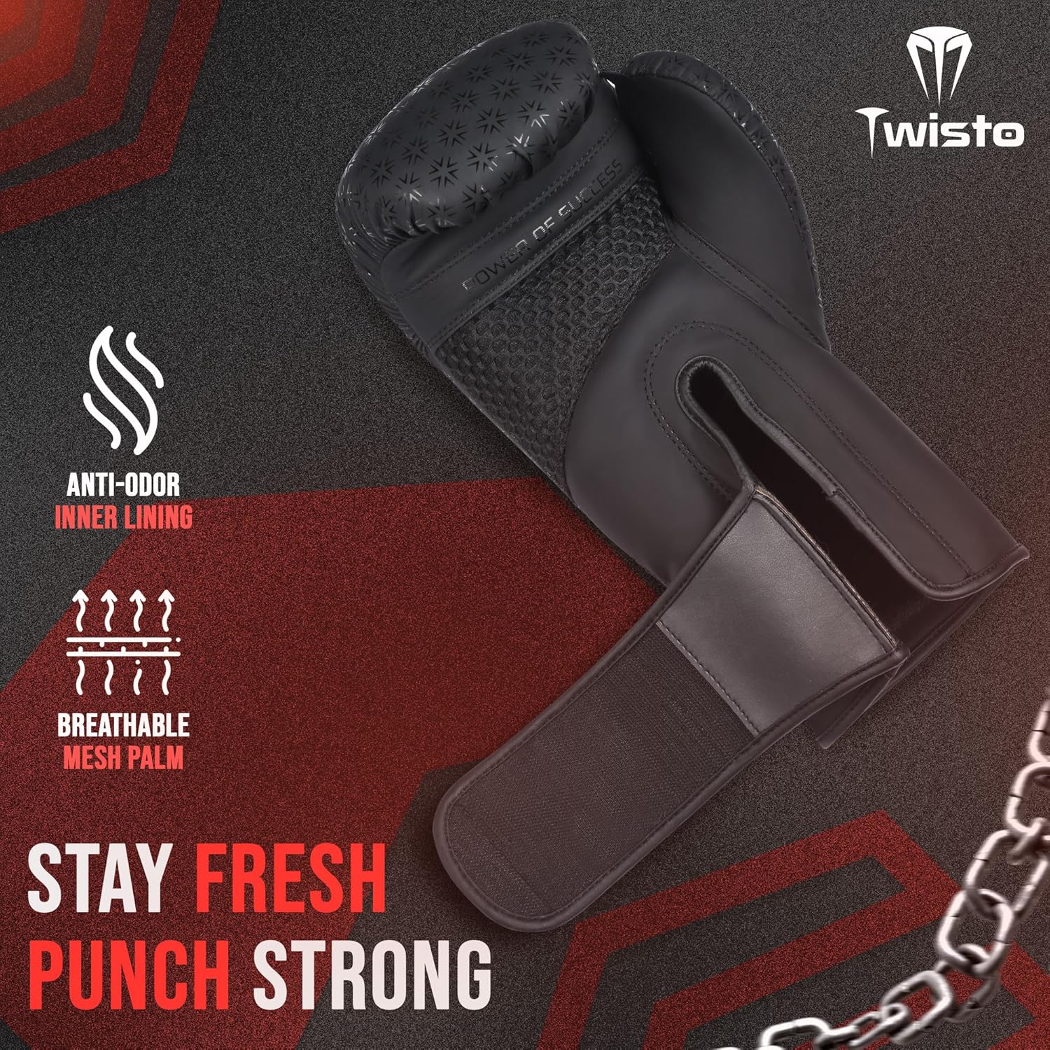 Twisto Guantes de boxeo Black Rox \u2013 Pro Training & Sparring, p...