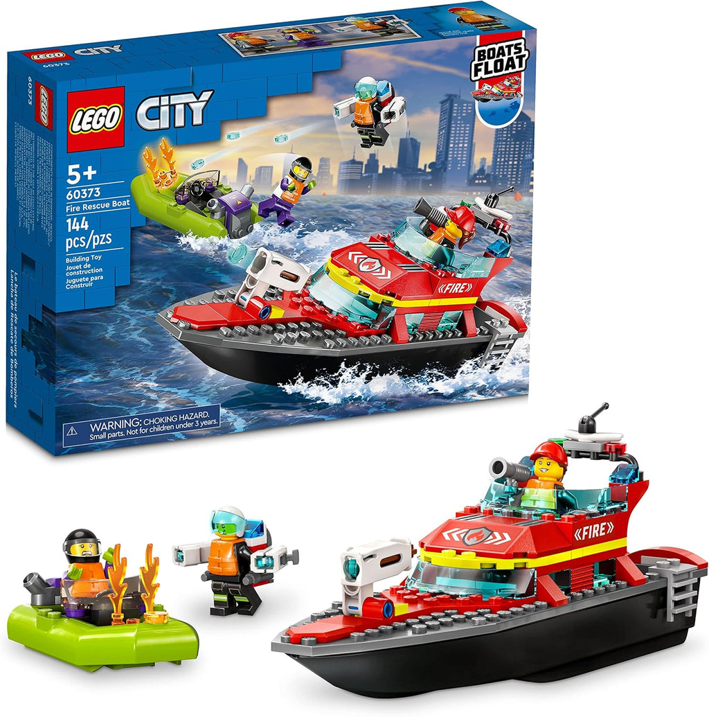 LEGO City Fire Rescue Boat Building Set \u2013 Juguete flotante par...