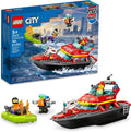 LEGO City Fire Rescue Boat Building Set \u2013 Juguete flotante par...
