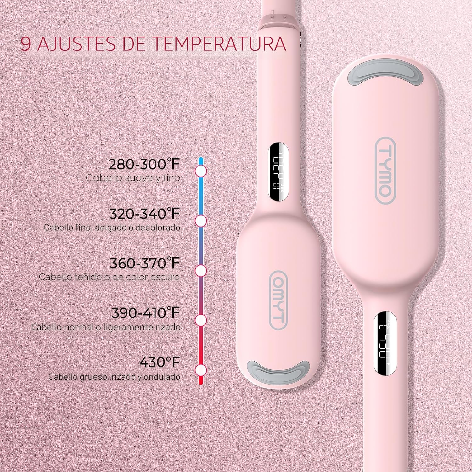 Rizador de pelo y rizador de cabello ondulador - TYMO ROVY varita p...