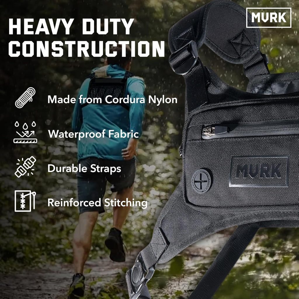 MVRK Mochila de pecho resistente al agua - Chaleco para correr para...