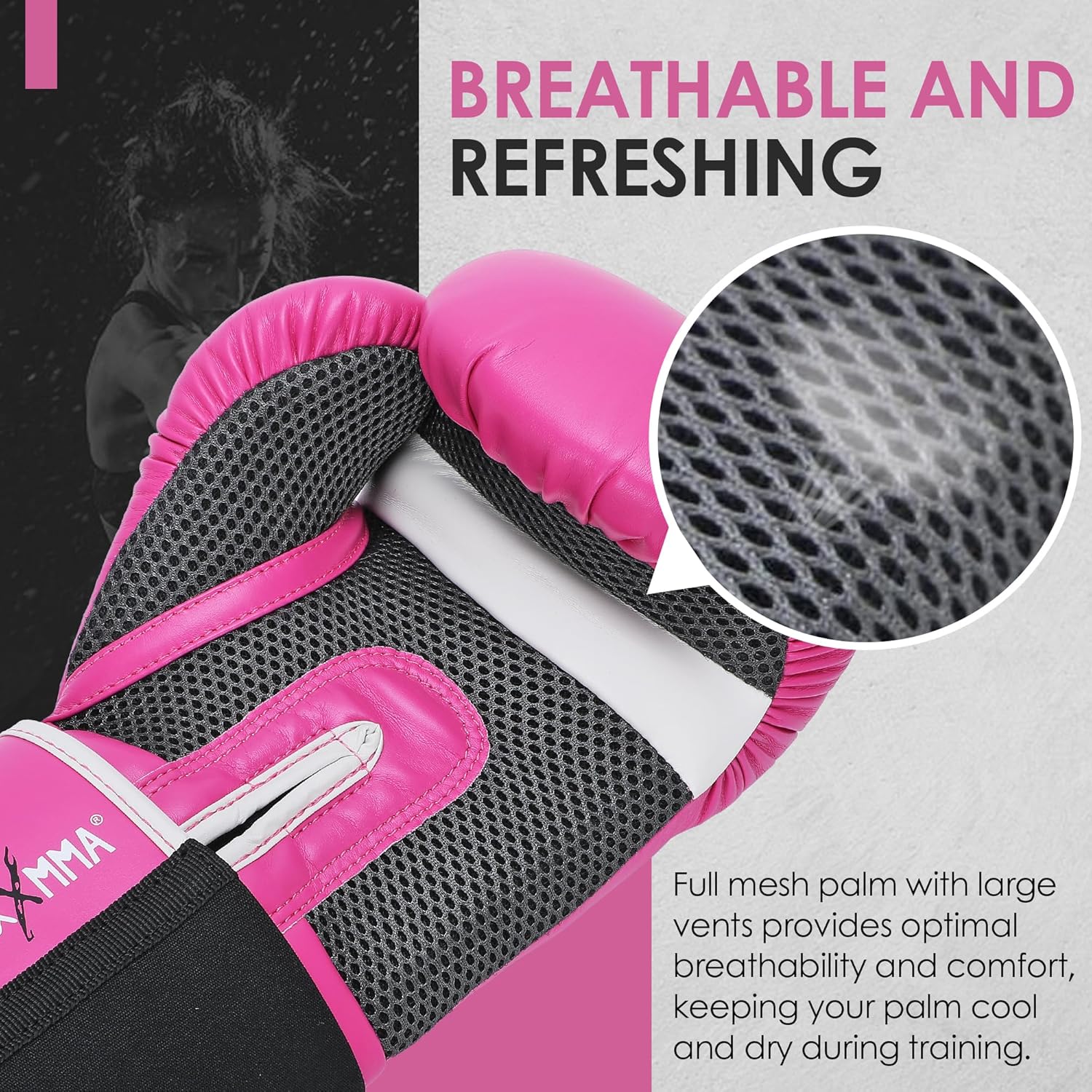 MaxxMMA Guantes de boxeo de estilo profesional para hombres y mujer...