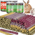 VESPRO 208 piezas de palitos para roer para conejos, juguetes para...