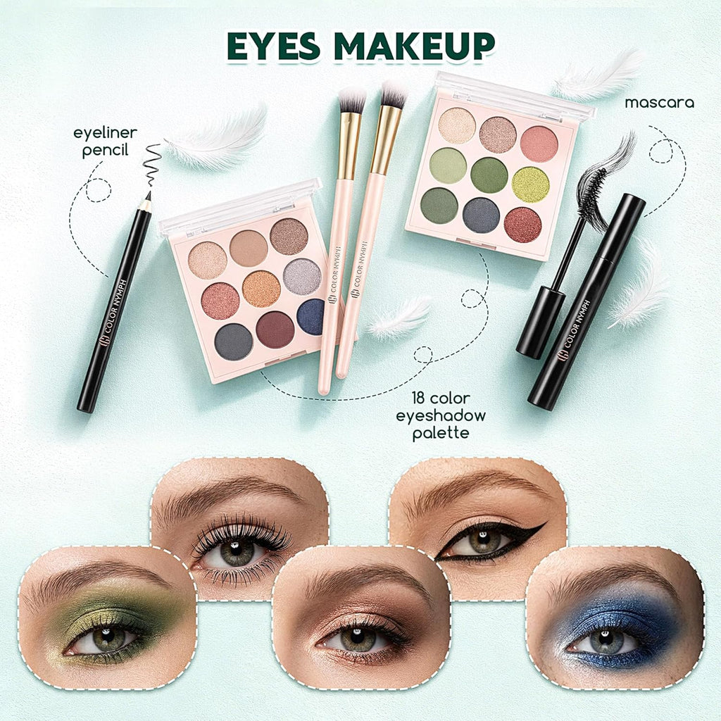 Color Nymph Kit de maquillaje todo en uno para adolescentes princip...