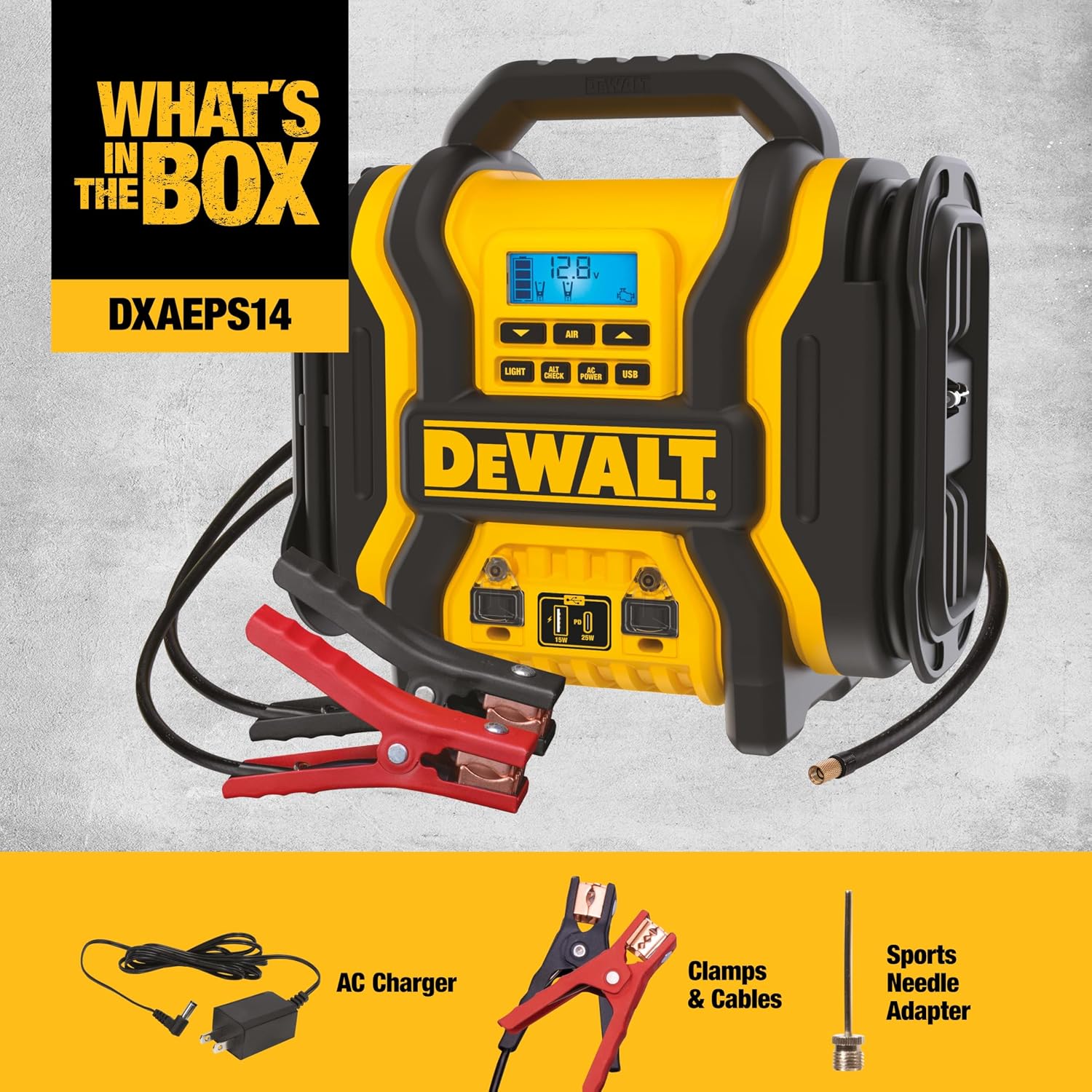 DEWALT DXAEPS14 Arrancador de 2000 amperios con inflador | Estación...