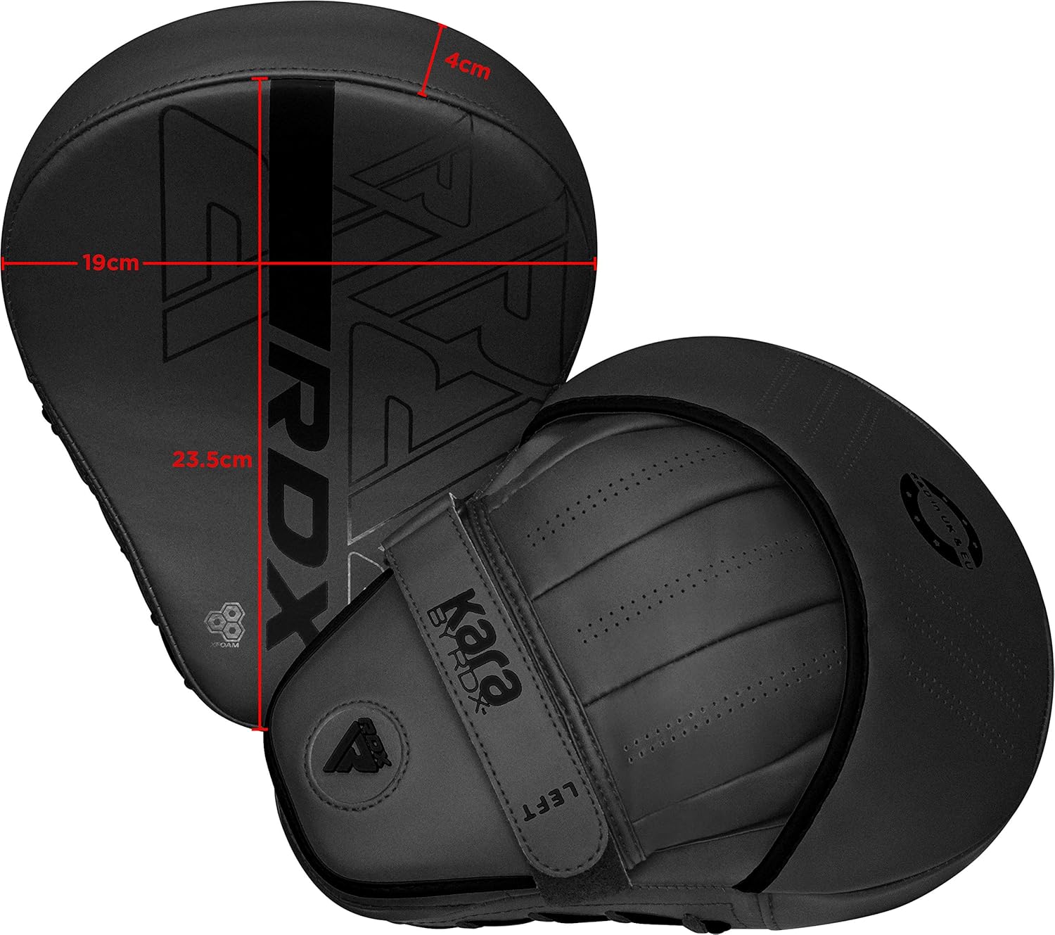 RDX Almohadillas de boxeo Curvadas Focus Mits, Maya Hide Leather Ka...