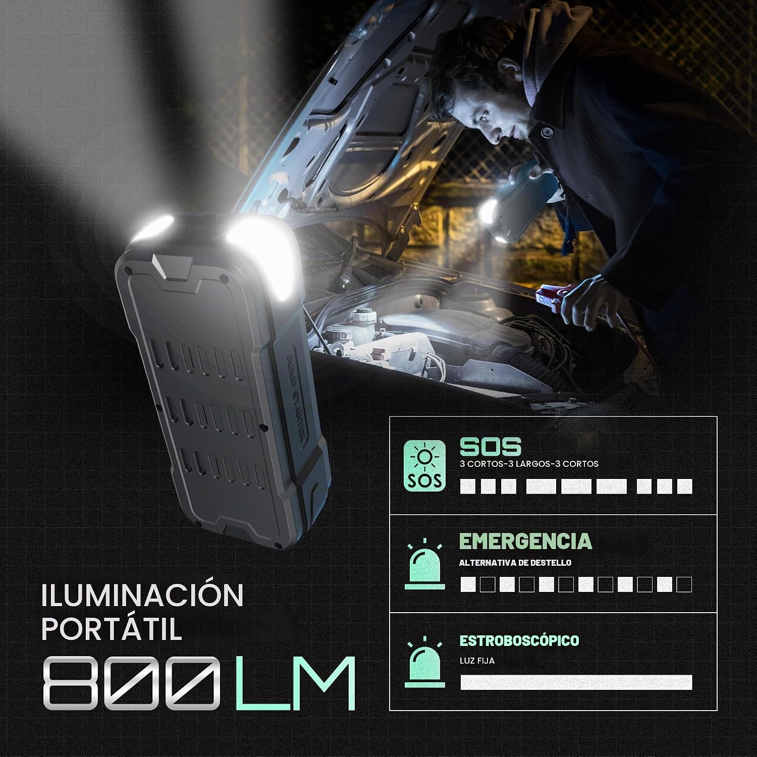 Arrancador de salto de 4000 A 150 PSI compresor de aire inflador de...
