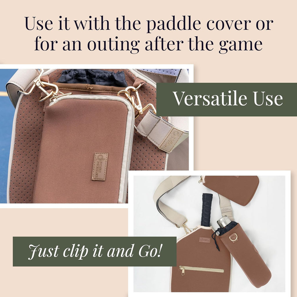 Posh Pickler Bolsa de neopreno expandible con clip con cremallera,...
